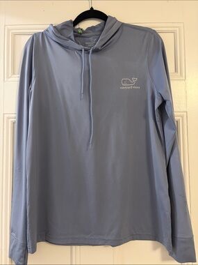 Vineyard Vines Light Blue Long-Sleeve Hooded Tee